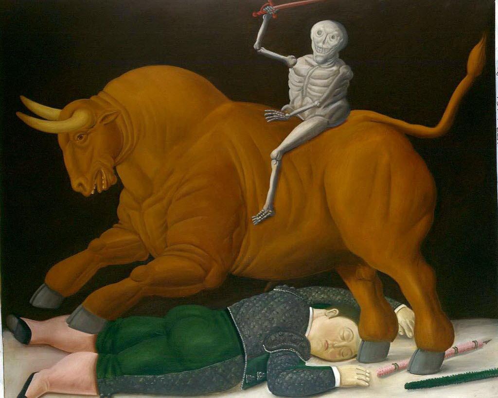 bovins Fernando Botero Peintures à l'huile